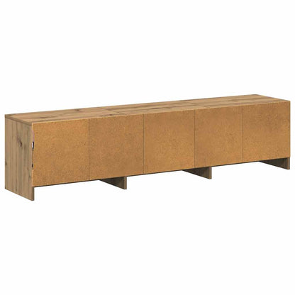 vidaXL TV Cabinet with LED 165 x 34 x 40 cm Artisian Oak