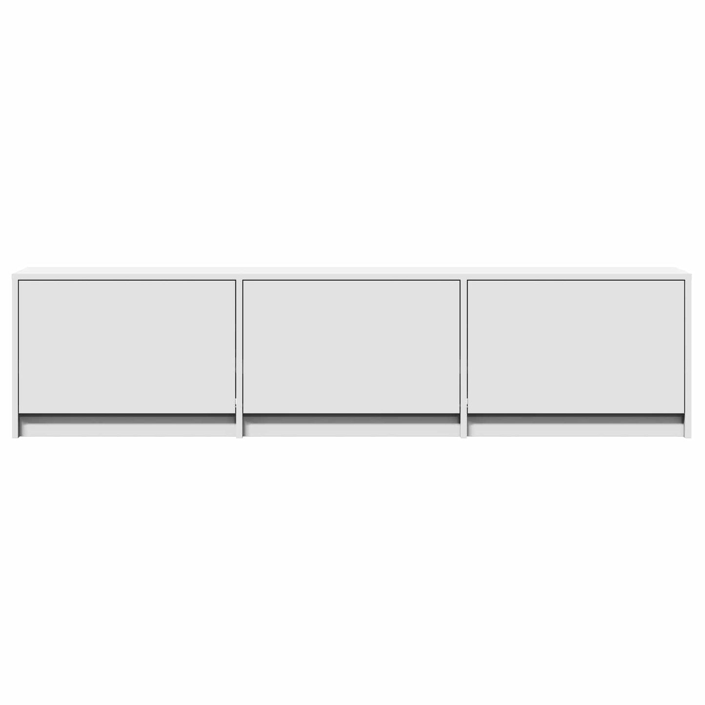 vidaXL TV Cabinet with LED 165 x 34 x 40 cm White Engineered Wood