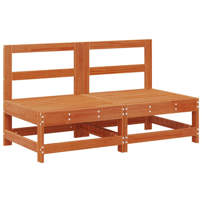 vidaXL Garden Lounge Set 6 pcs Wax Brown Solid Pine Wood