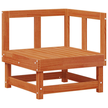 vidaXL Garden Lounge Set 7 pcs Wax Brown Solid Pine Wood