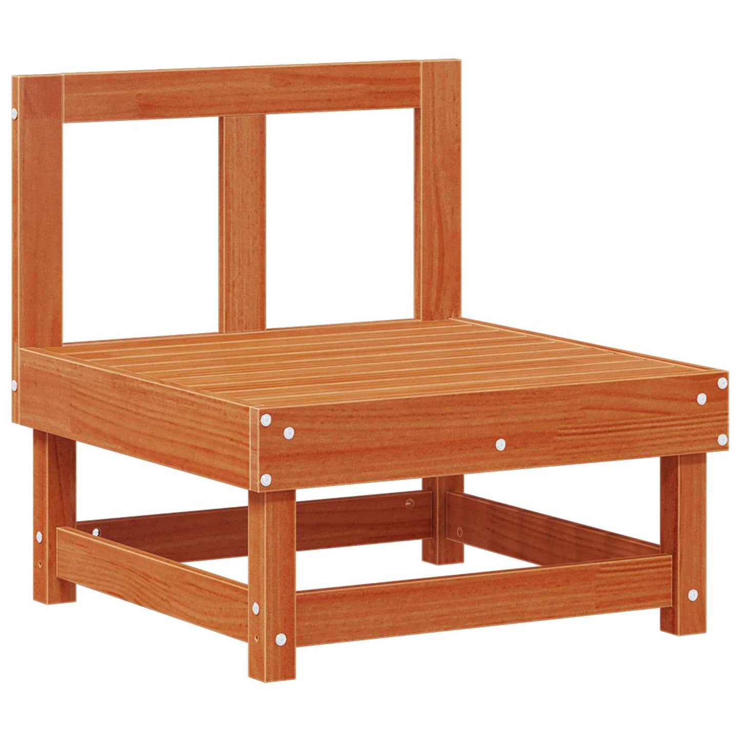vidaXL Garden Lounge Set 7 pcs Wax Brown Solid Pine Wood