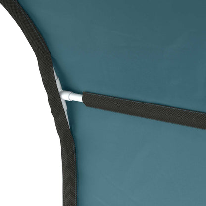 vidaXL Bed Tunnel 2 pcs Light Blue 211 x 52.5 x 2 cm Polyester