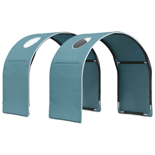 vidaXL Bed Tunnel for Kids Loft Bed 2 pcs Light Blue Polyester