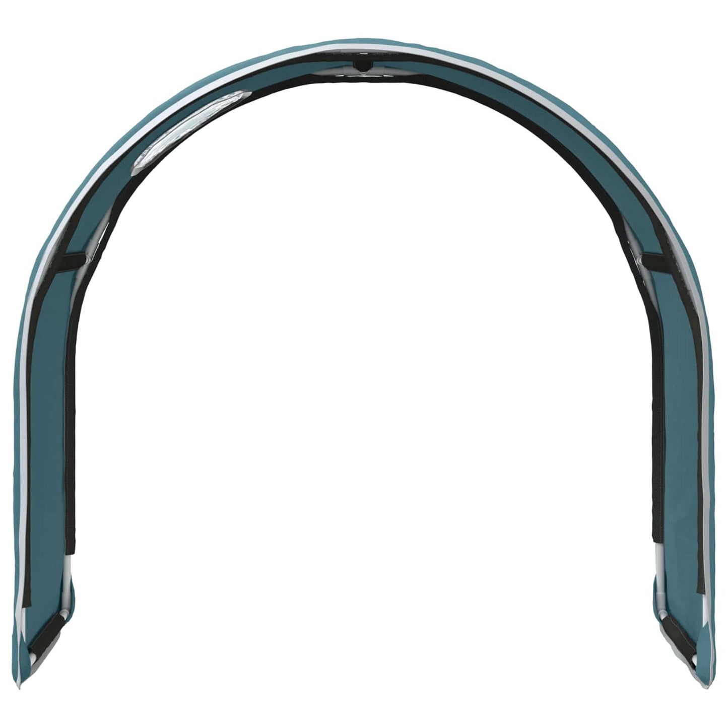 vidaXL Bed Tunnel 2 pcs Light Blue 211 x 52.5 x 2 cm Polyester