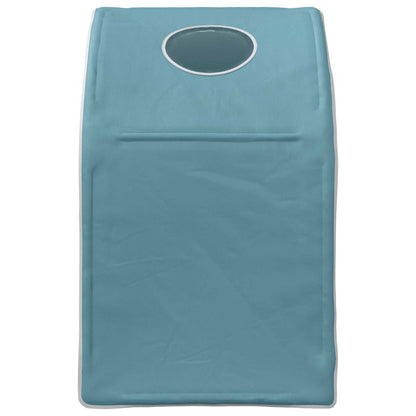 vidaXL Bed Tunnel 2 pcs Light Blue 211 x 52.5 x 2 cm Polyester
