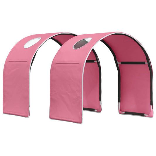 vidaXL Bed Tunnel for Kids Loft Bed 2 pcs Pink Polyester