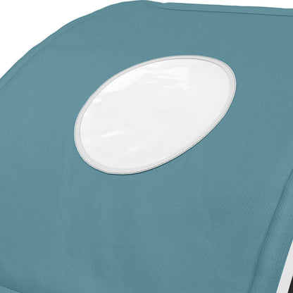vidaXL Bed Tunnel 2 pcs Light Blue 211 x 67.5 x 2 cm Polyester