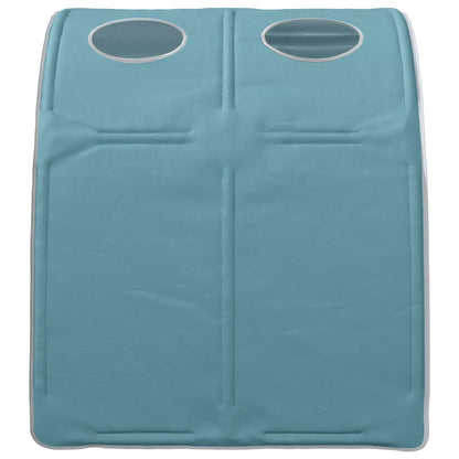 vidaXL Bed Tunnel 2 pcs Light Blue 211 x 67.5 x 2 cm Polyester