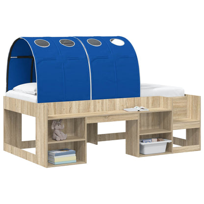 vidaXL Bed Tunnel 2 pcs Blue 211 x 67.5 x 2 cm Polyester