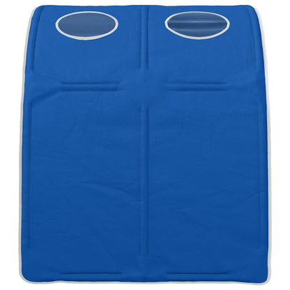 vidaXL Bed Tunnel 2 pcs Blue 211 x 67.5 x 2 cm Polyester