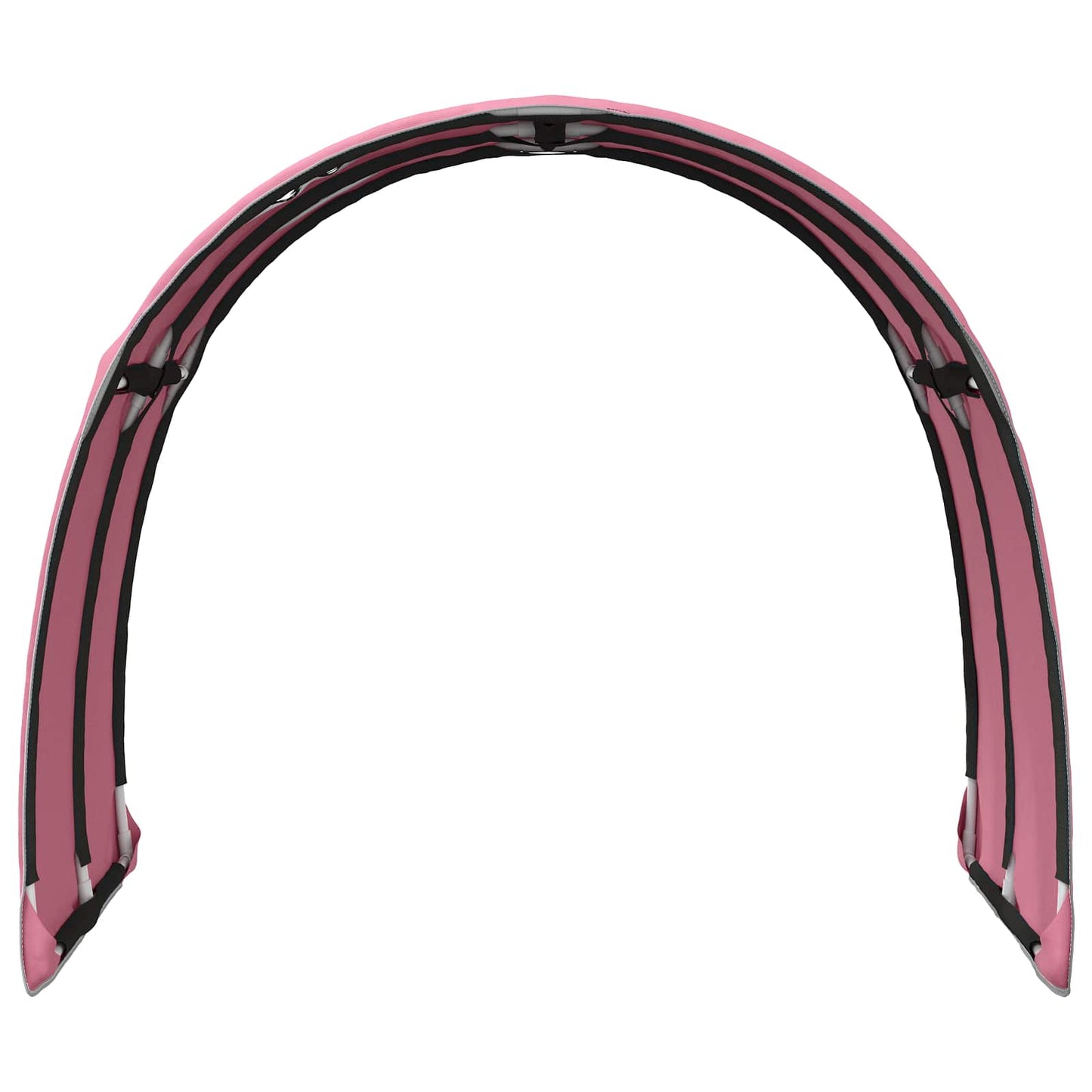 vidaXL Bed Tunnel 2 pcs Pink 211 x 67.5 x 2 cm Polyester