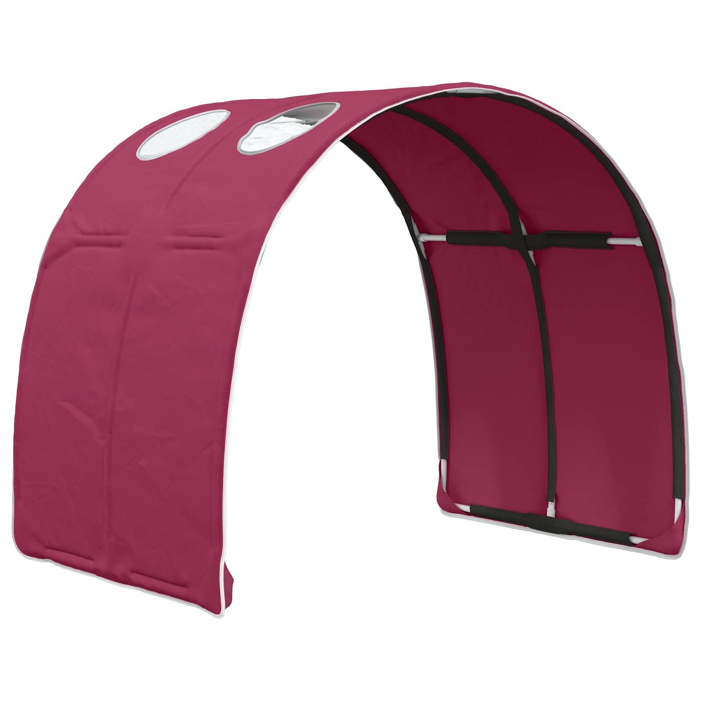 vidaXL Bed Tunnel 2 pcs Red 211 x 67.5 x 2 cm Polyester
