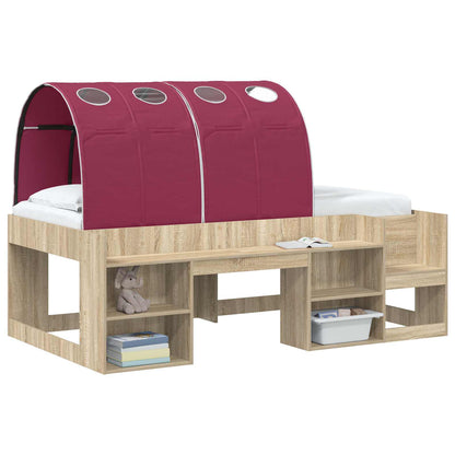 vidaXL Bed Tunnel 2 pcs Red 211 x 67.5 x 2 cm Polyester