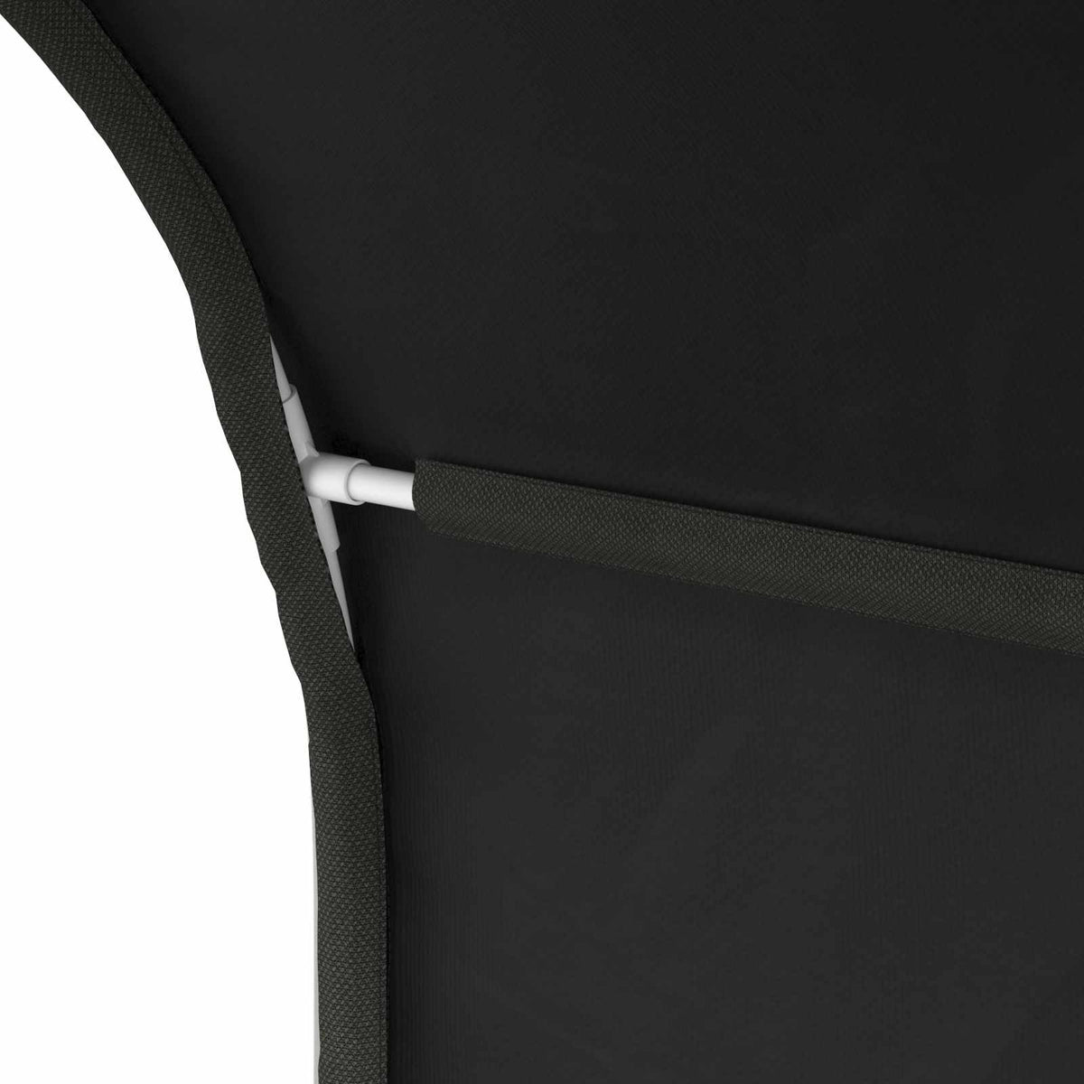 vidaXL Bed Tunnel 2 pcs Black Polyester