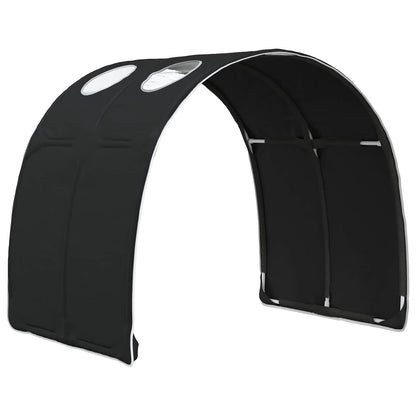 vidaXL Bed Tunnel 2 pcs Black 211 x 67.5 x 2 cm Polyester