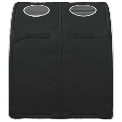 vidaXL Bed Tunnel 2 pcs Black 211 x 67.5 x 2 cm Polyester