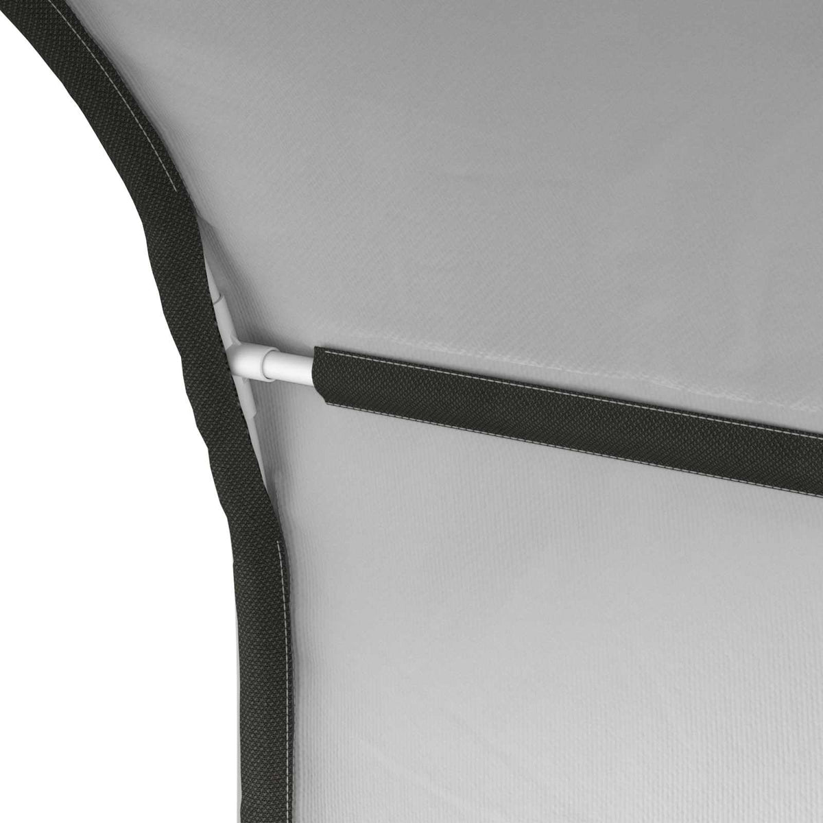 vidaXL Bed Tunnel 2 pcs White Polyester