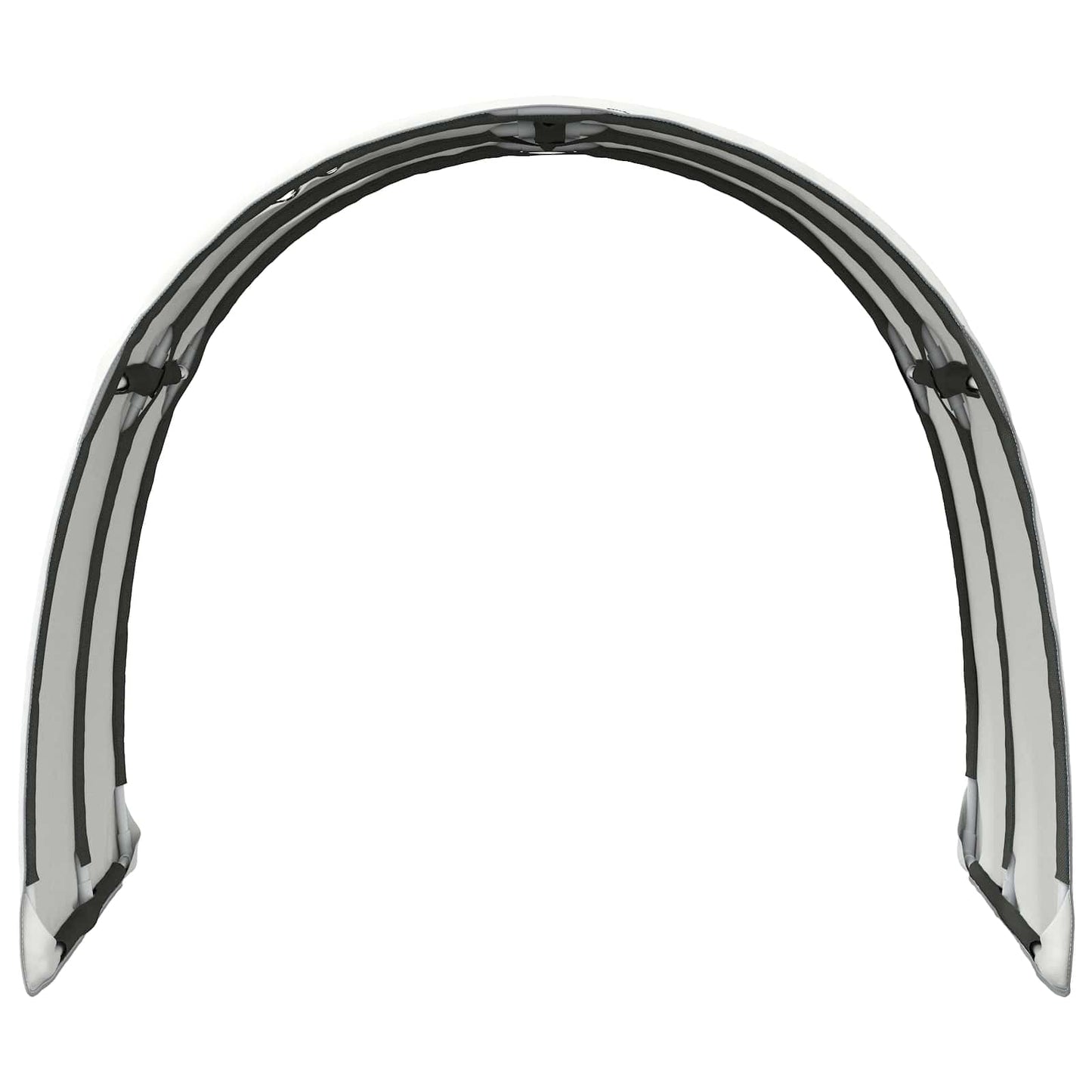 vidaXL Bed Tunnel 2 pcs White 211 x 67.5 x 2 cm Polyester