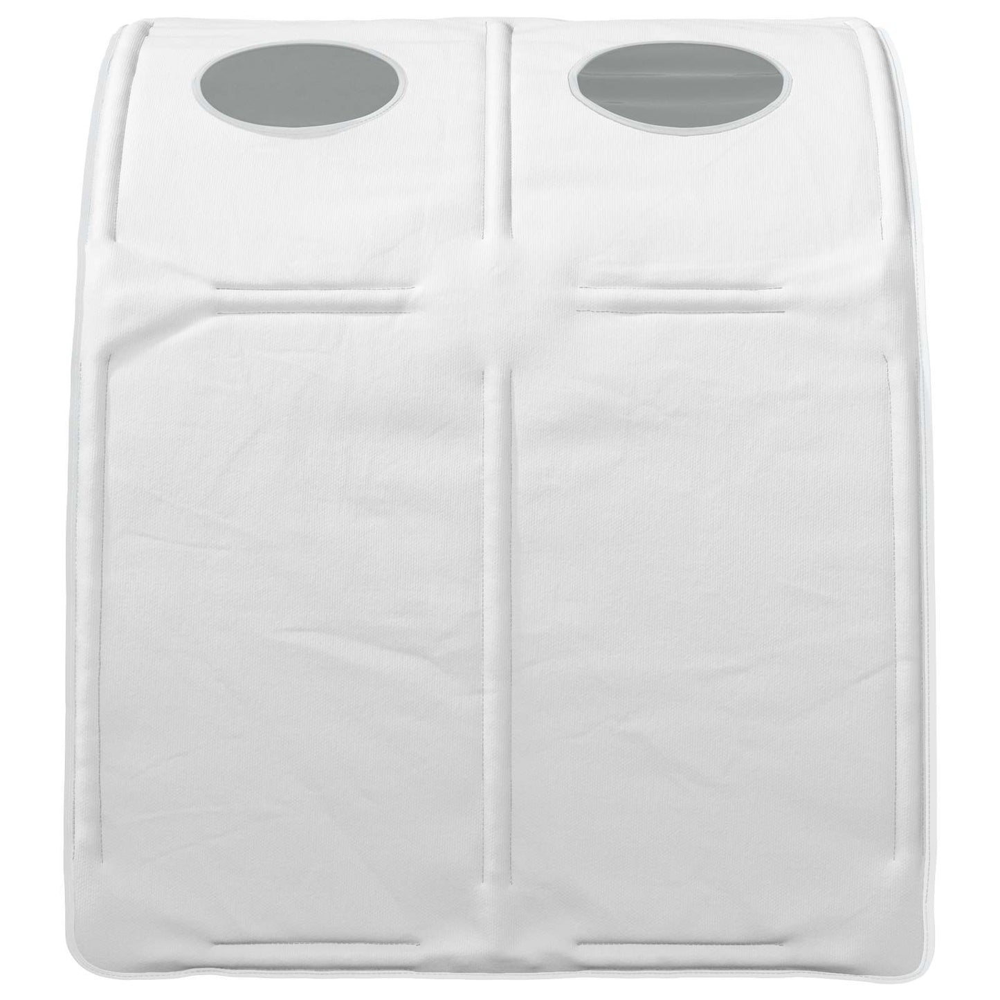 vidaXL Bed Tunnel 2 pcs White 211 x 67.5 x 2 cm Polyester