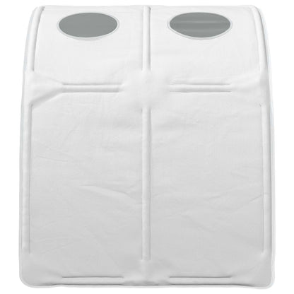 vidaXL Bed Tunnel 2 pcs White 211 x 67.5 x 2 cm Polyester