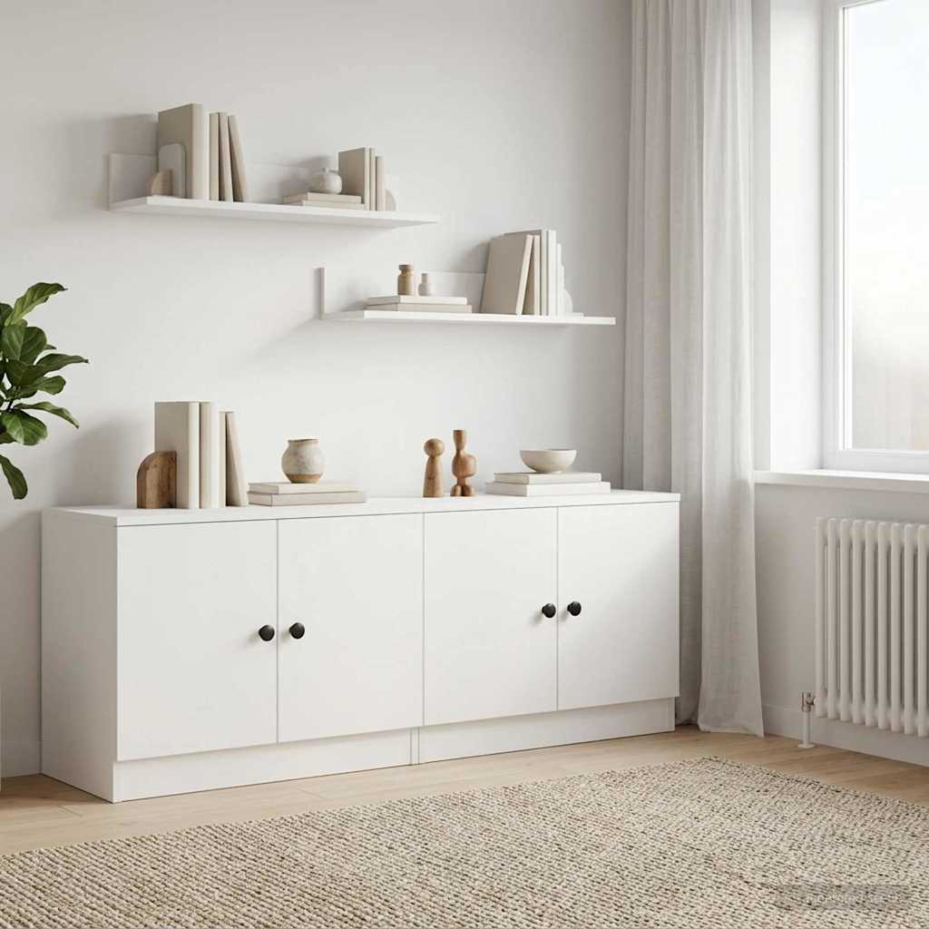 vidaXL Storage Cabinet for Loft Bed 2 pcs White 66 x 35 x 48 cm
