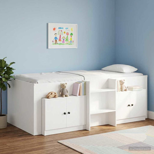 vidaXL Storage Cabinet for Loft Bed 2 pcs White 66 x 35 x 48 cm