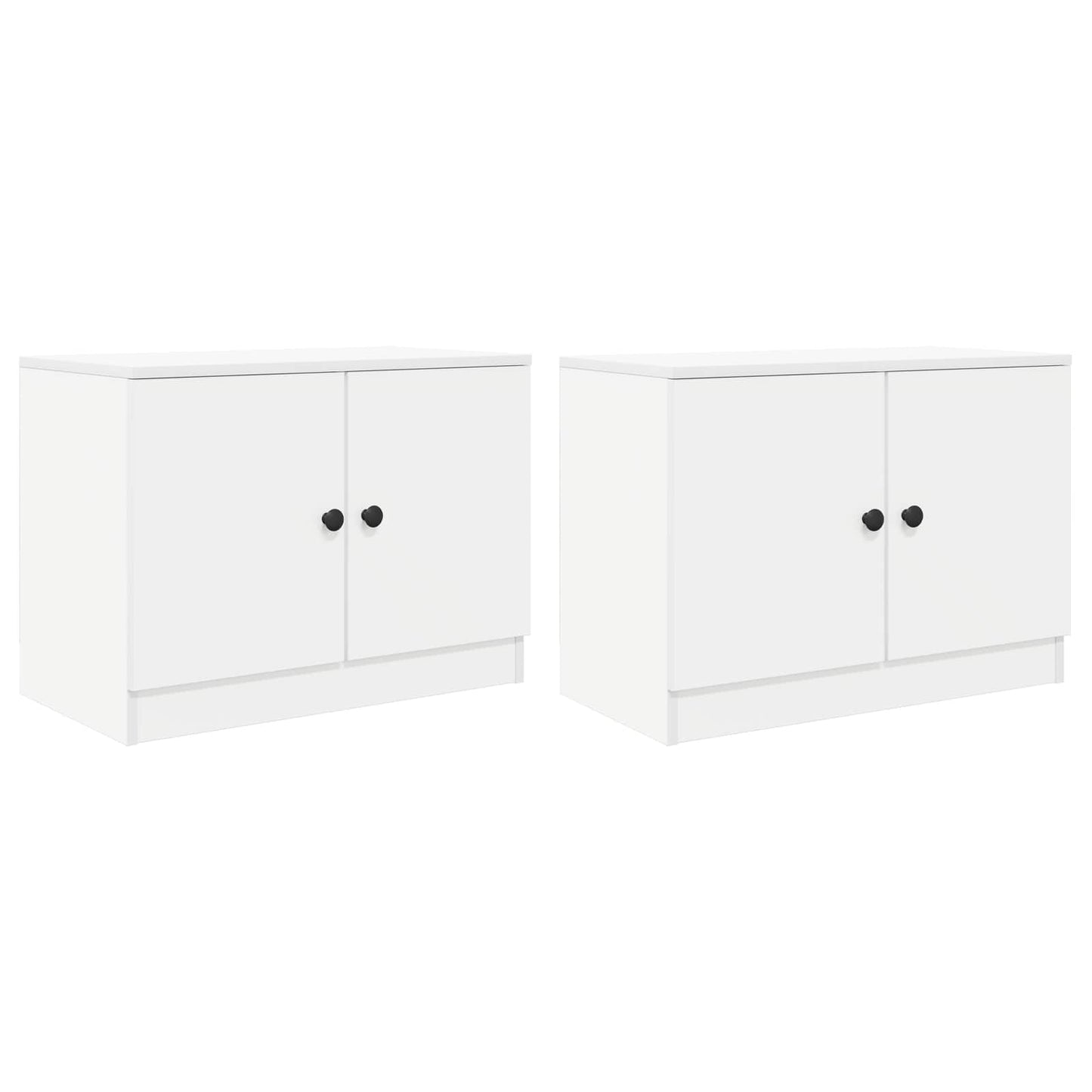 vidaXL Storage Cabinet for Loft Bed 2 pcs White 66 x 35 x 48 cm