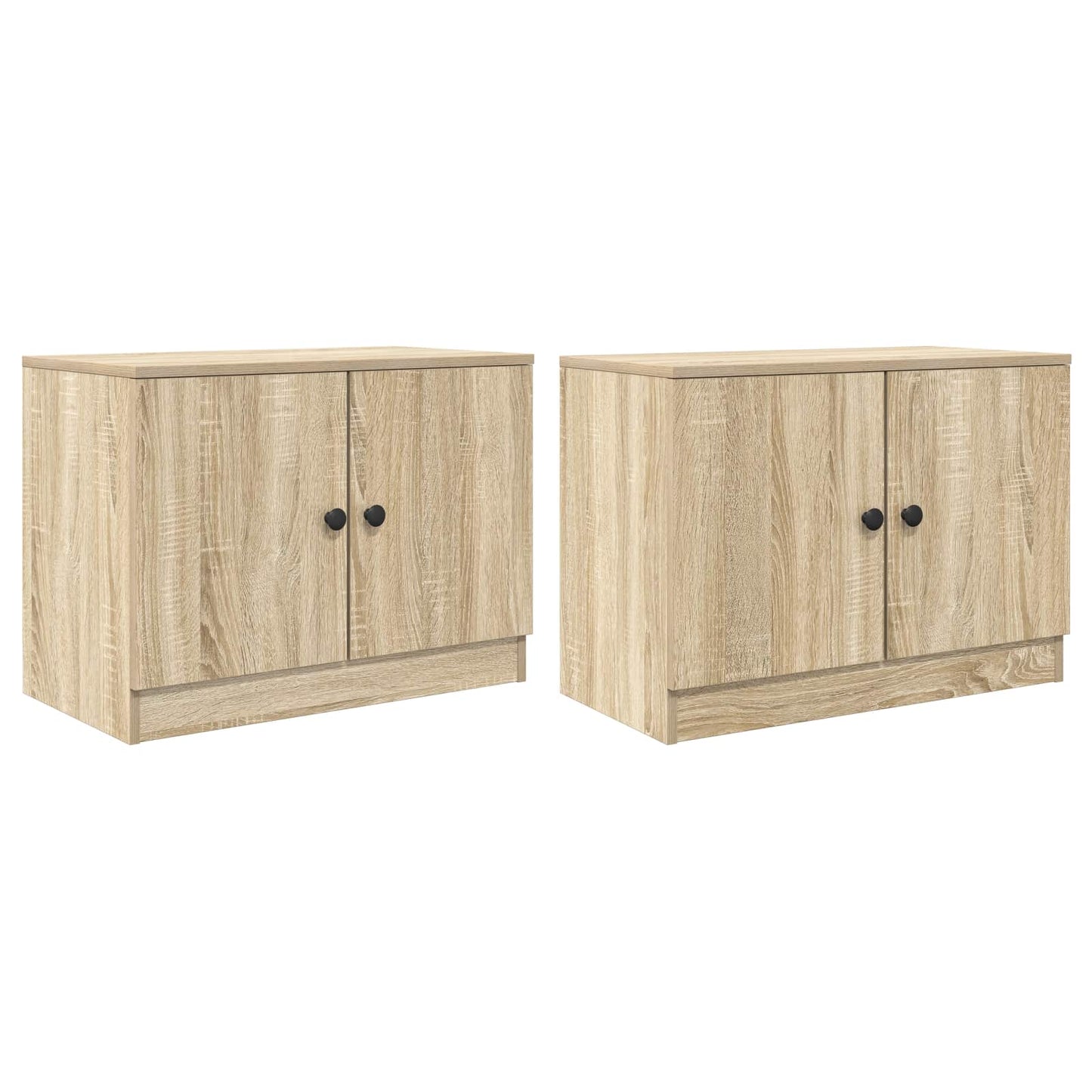 vidaXL Storage Cabinet for Loft Bed 2 pcs Sonoma Oak 66 x 35 x 48 cm