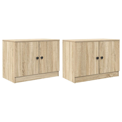 vidaXL Storage Cabinet for Loft Bed 2 pcs Sonoma Oak 66 x 35 x 48 cm