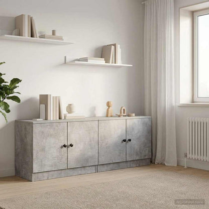 vidaXL Storage Cabinet for Loft Bed 2 pcs Concrete Grey