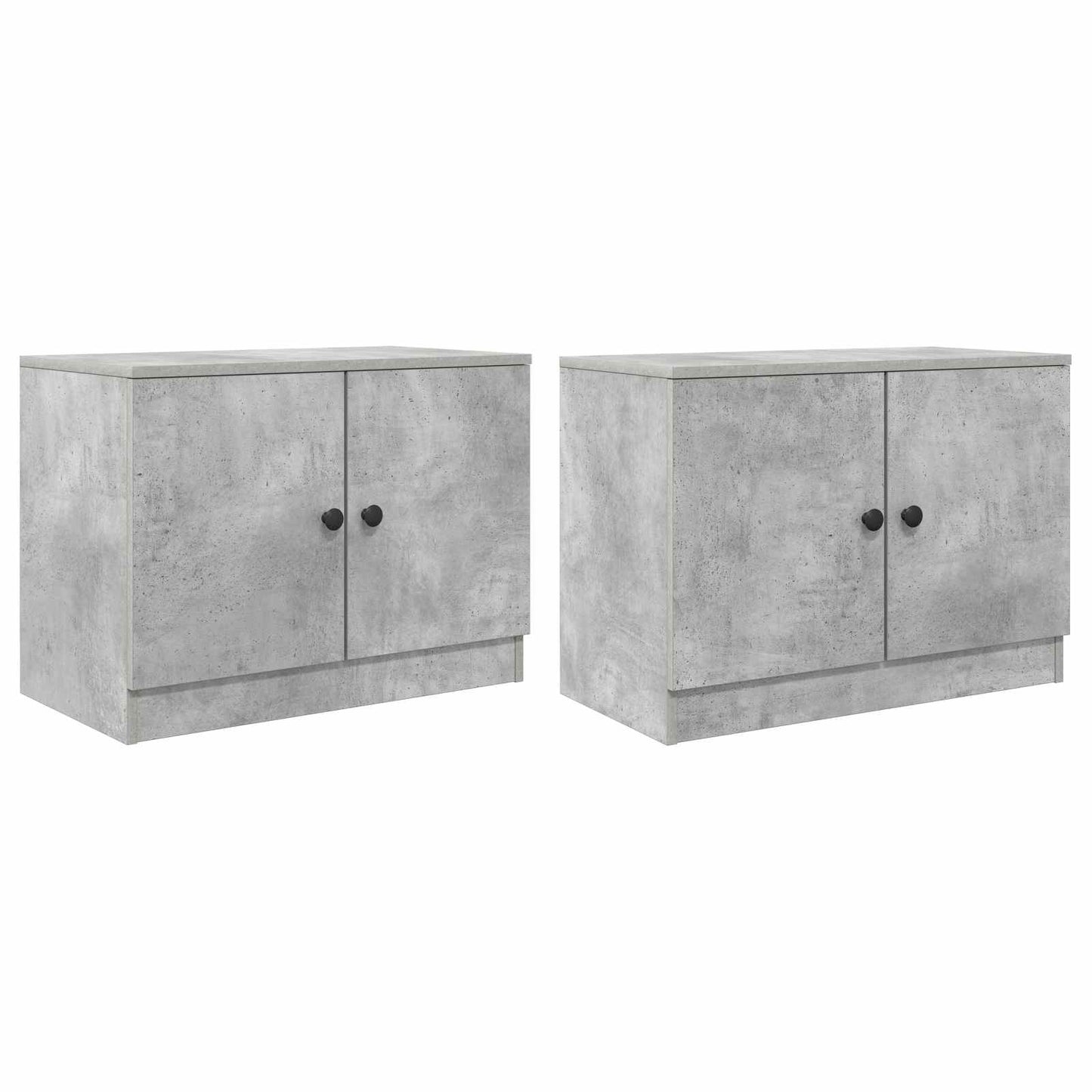 vidaXL Storage Cabinet for Loft Bed 2 pcs Concrete Grey