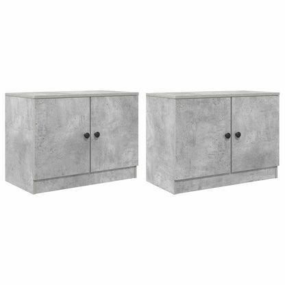 vidaXL Storage Cabinet for Loft Bed 2 pcs Concrete Grey
