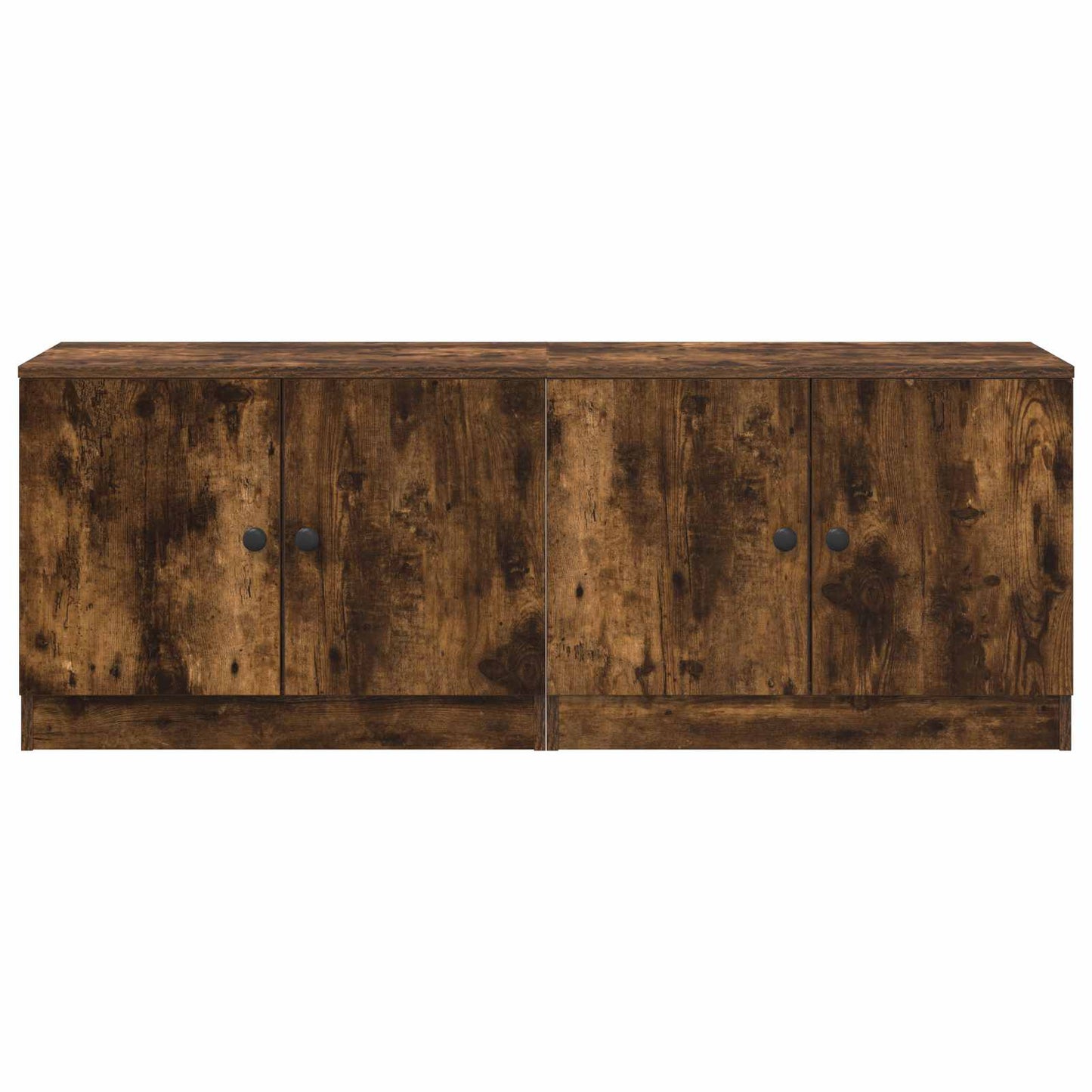 vidaXL Storage Cabinet for Loft Bed 2 pcs Smoked Oak 66 x 35 x 48 cm