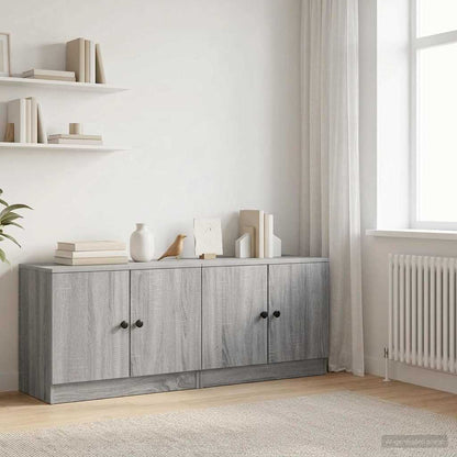 vidaXL Storage Cabinet for Loft Bed 2 pcs Grey Sonoma 66 x 35 x 48 cm