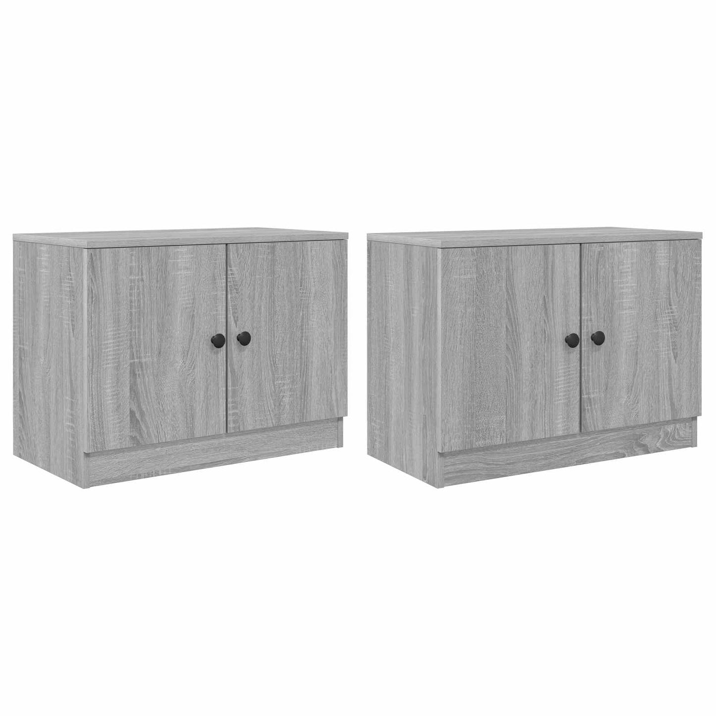 vidaXL Storage Cabinet for Loft Bed 2 pcs Grey Sonoma 66 x 35 x 48 cm