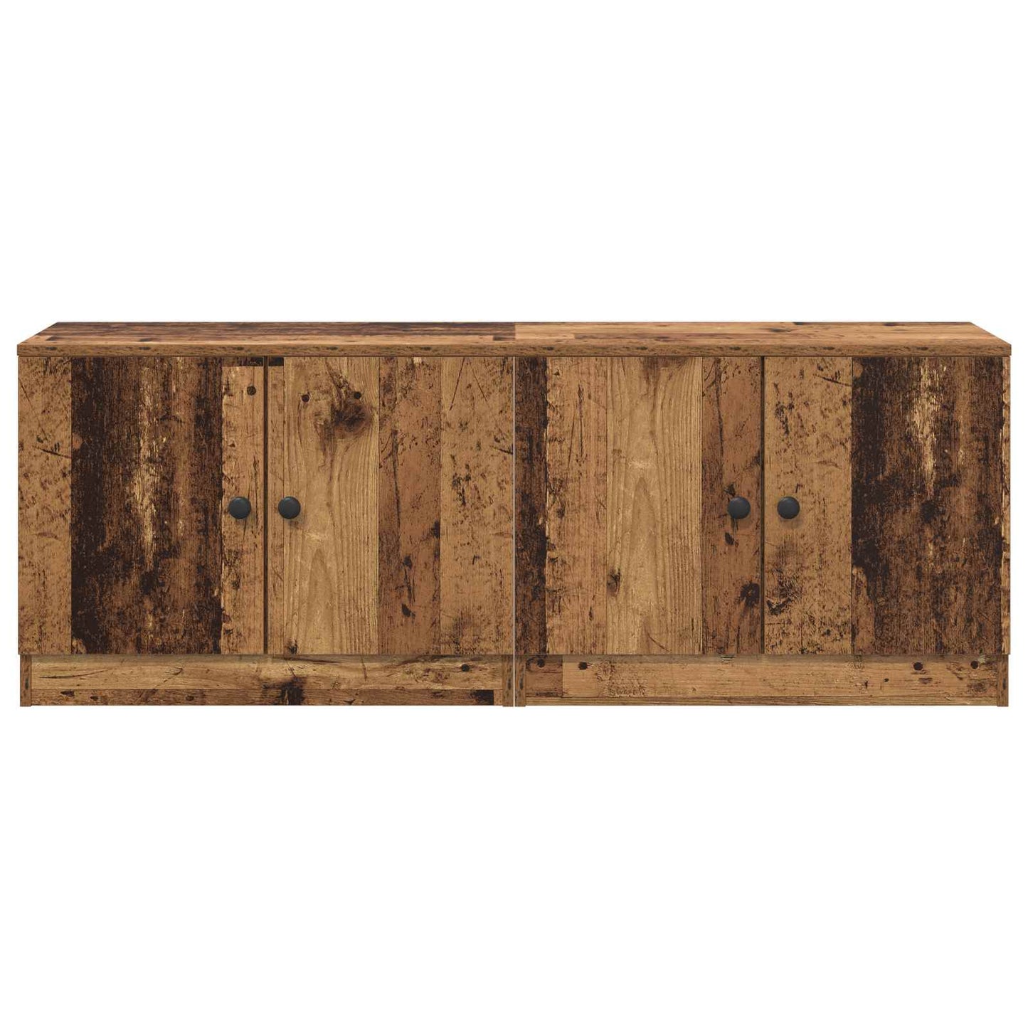 vidaXL Bed Cabinet 2 pcs Old Wood 66 x 35 x 48 cm Engineered Wood