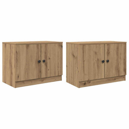 vidaXL Storage Cabinet for Loft Bed 2 pcs Artisan Oak 66 x 35 x 48 cm