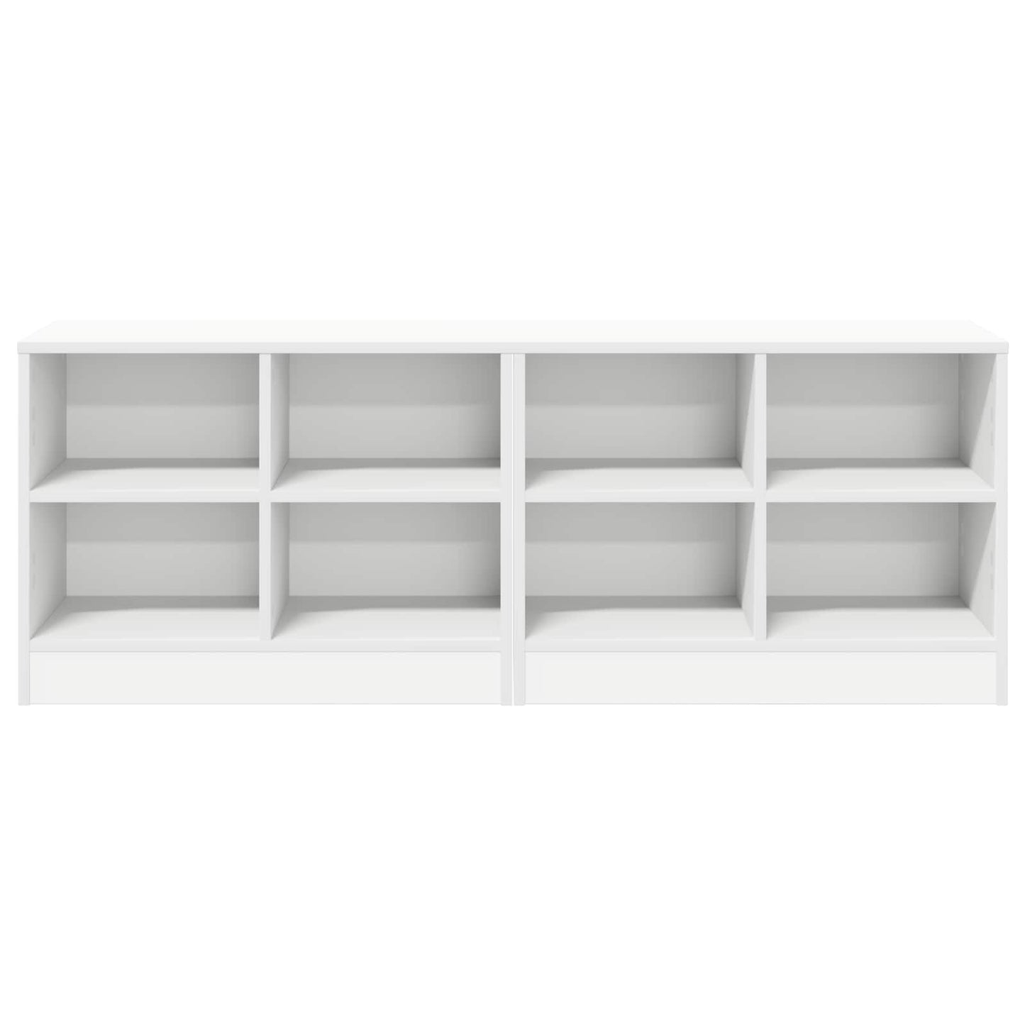 vidaXL Bed Cabinet 2 pcs White 66 x 33 x 48 cm Engineered Wood