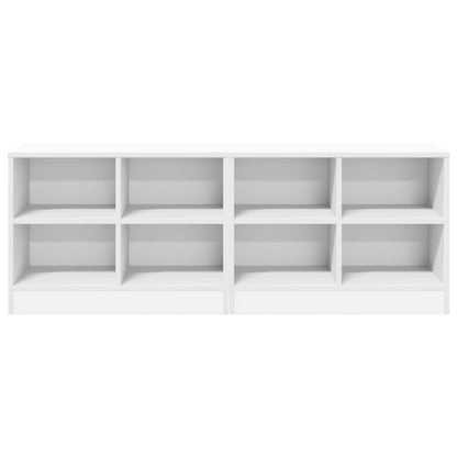 vidaXL Bed Cabinet 2 pcs White 66 x 33 x 48 cm Engineered Wood
