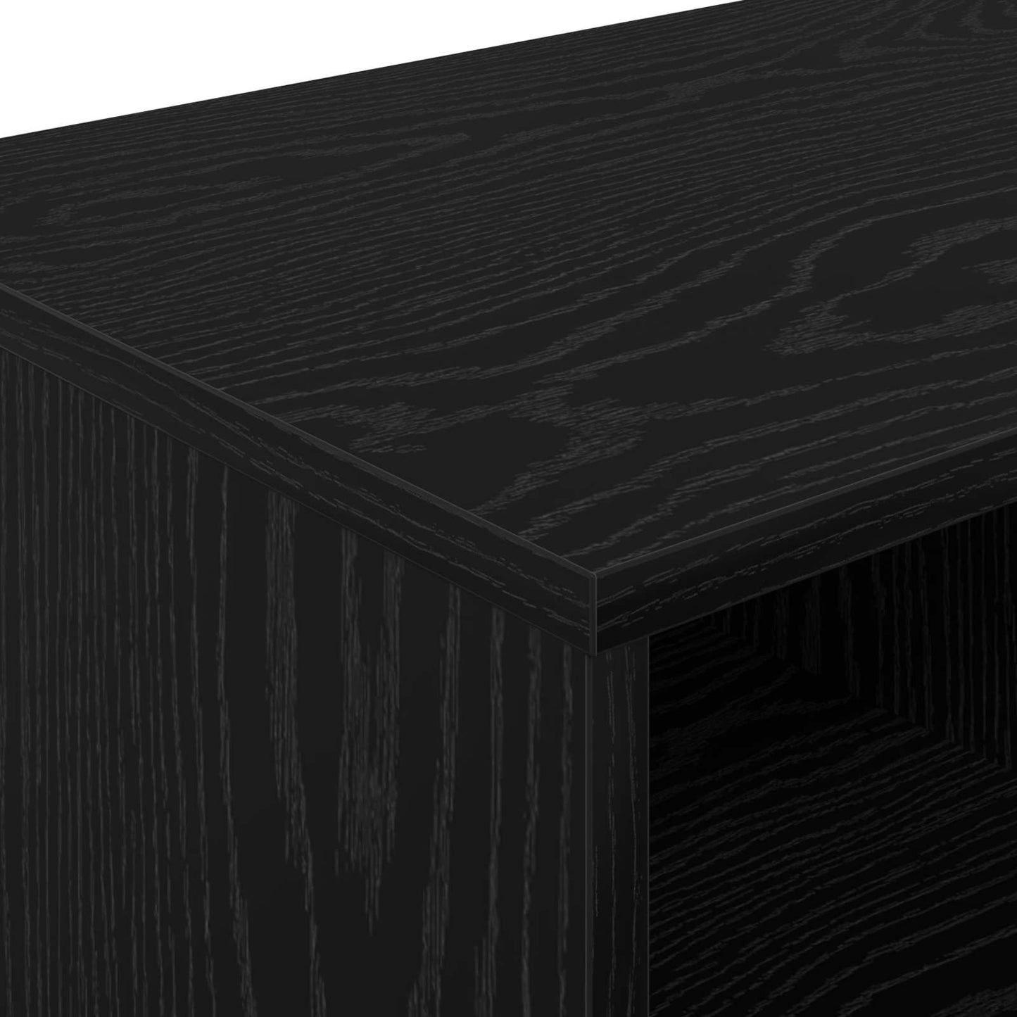 vidaXL Bed Cabinet 2 pcs Black Oak 66 x 33 x 48 cm Engineered Wood