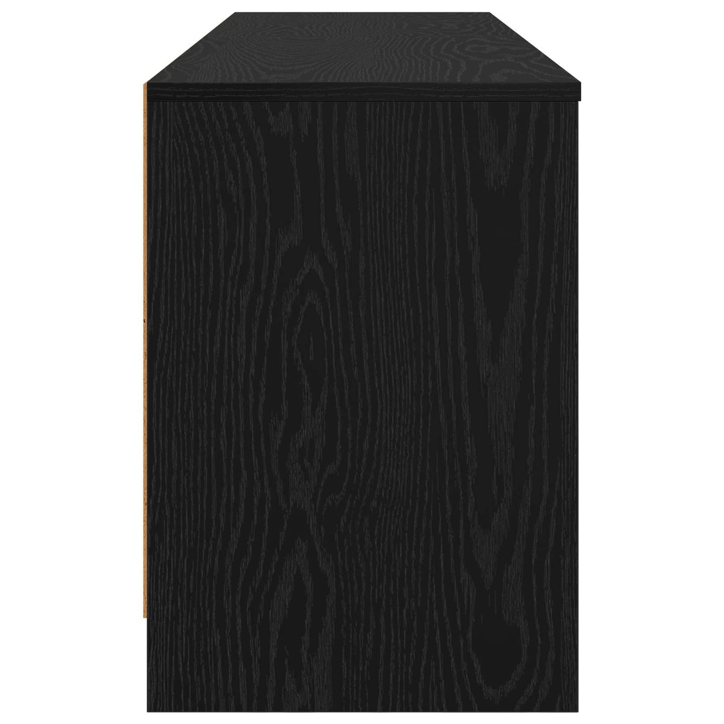 vidaXL Bed Cabinet 2 pcs Black Oak 66 x 33 x 48 cm Engineered Wood