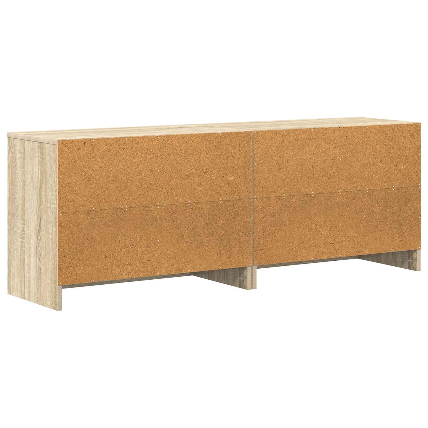 vidaXL Bed Cabinet 2 pcs Sonoma Oak 66 x 33 x 48 cm Engineered Wood