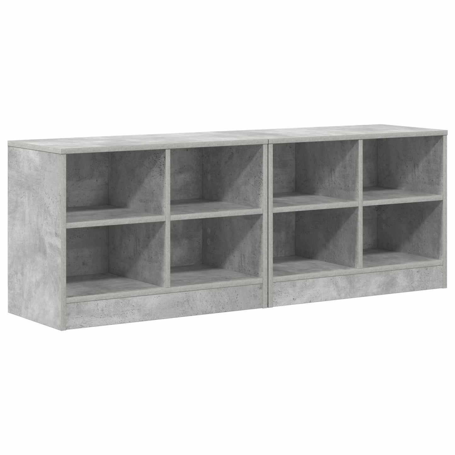 vidaXL Bed Cabinet 2 pcs Concrete Grey 66 x 33 x 48 cm Engineered Wood