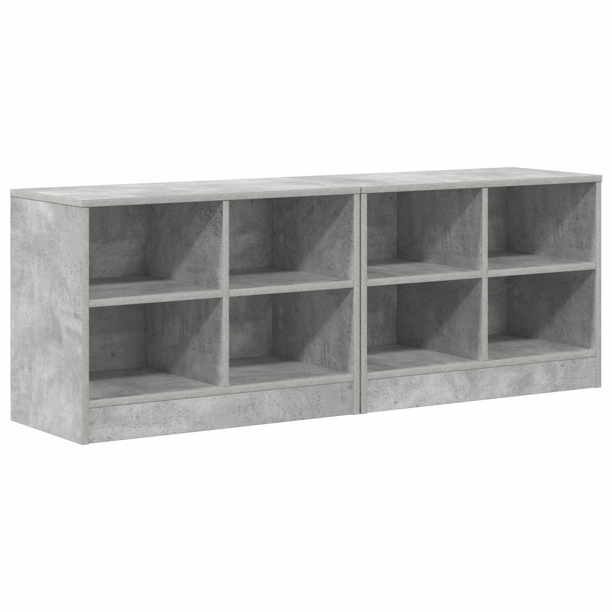 vidaXL Bed Cabinet 2 pcs Concrete Grey 66 x 33 x 48 cm Engineered Wood