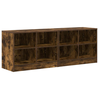 vidaXL Bed Cabinet 2 pcs Smoked Oak 66 x 33 x 48 cm Engineered Wood