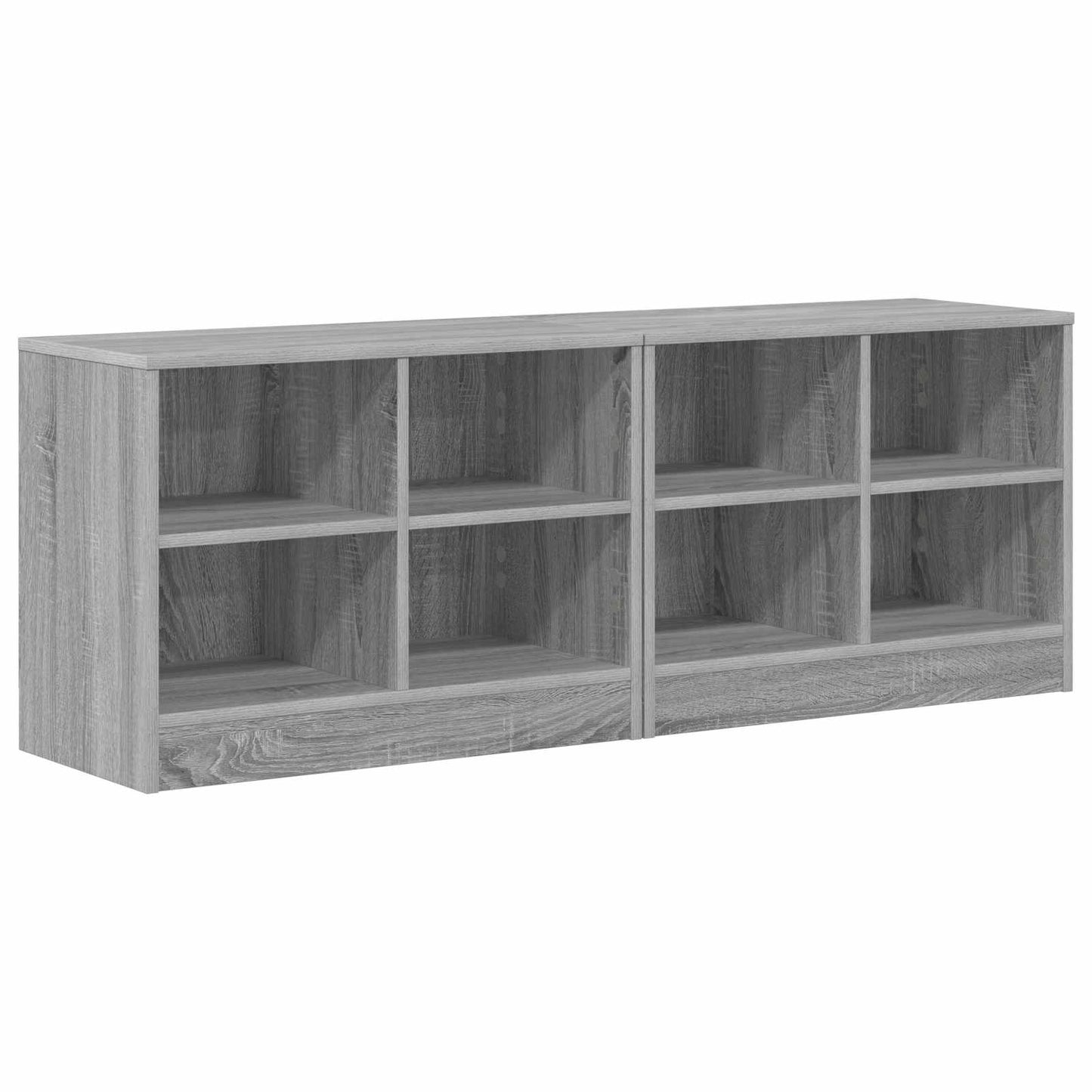 vidaXL Bed Cabinet 2 pcs Grey Sonoma 66 x 33 x 48 cm Engineered Wood