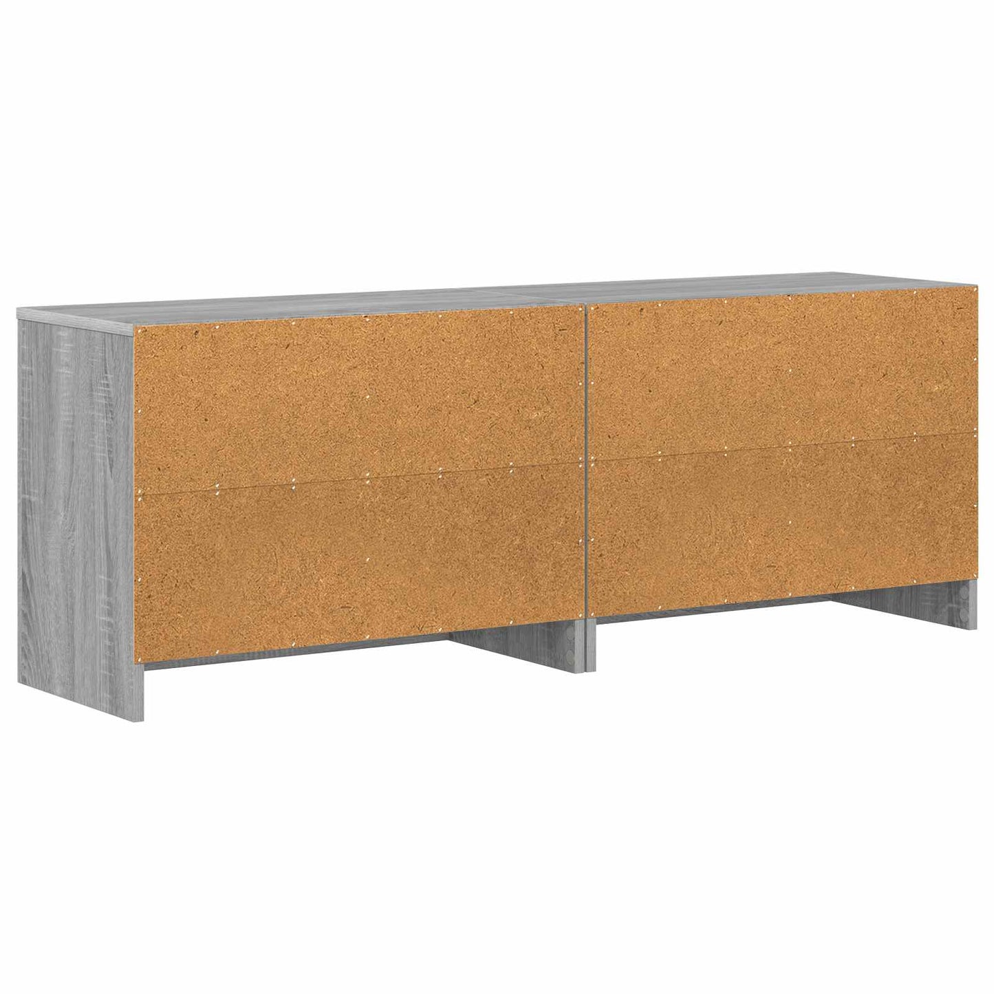 vidaXL Bed Cabinet 2 pcs Grey Sonoma 66 x 33 x 48 cm Engineered Wood
