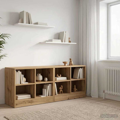 vidaXL Bed Cabinet 2 pcs Artisan Oak 66 x 33 x 48 cm Engineered Wood