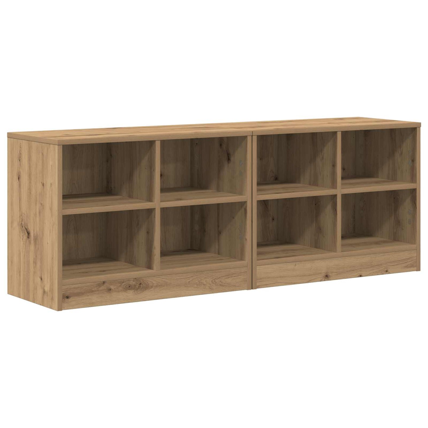 vidaXL Bed Cabinet 2 pcs Artisan Oak 66 x 33 x 48 cm Engineered Wood
