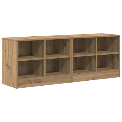 vidaXL Bed Cabinet 2 pcs Artisan Oak 66 x 33 x 48 cm Engineered Wood